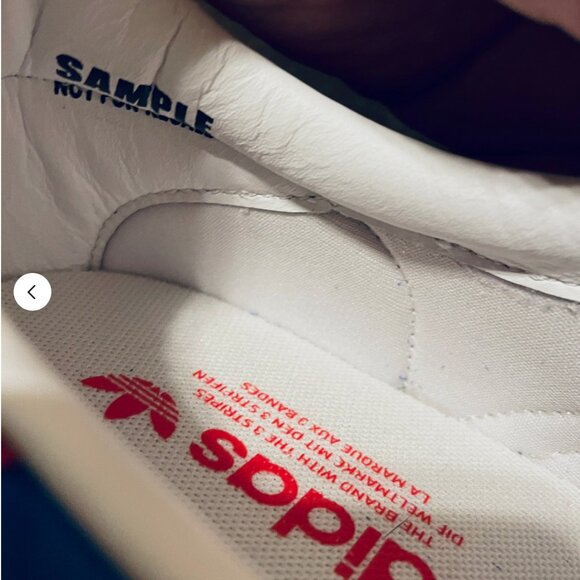 Rare Sample Tag Adidas Handball Spezial Blue Red White Men 9 US 8.5 UK 42 2/3 EU main image 7